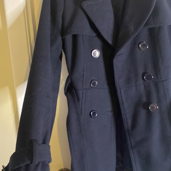 Navy blue pea coat - Picture 3 of 7
